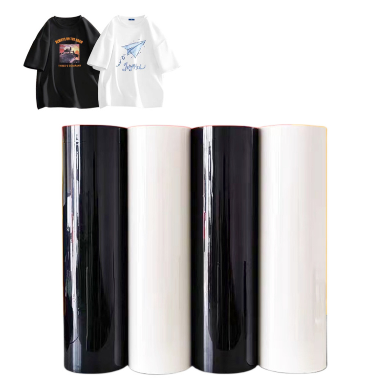 Cold Peel Transparent Heat Transfer Film Easy To Apply For Clothing Logo