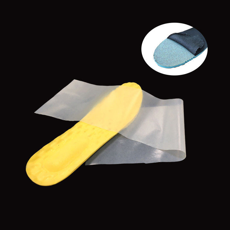 Customized PVC Heat Transfer PES Hotmelt Adhesive Polyurethane Film For Shoe pad